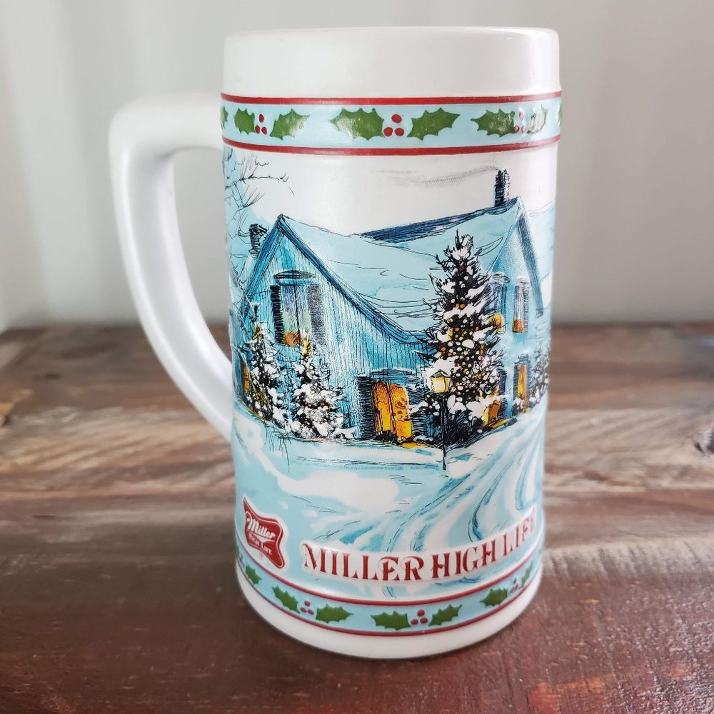 Miller High Life Christmas Holiday Stein Mug Limited Edition